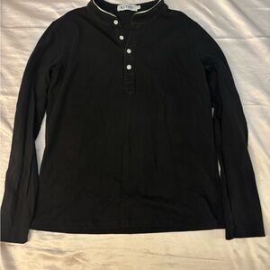 Men's Black Long Sleeve Shirt